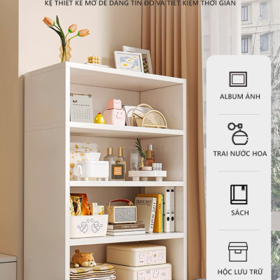 Kệ sách 3 4 5 tầng đa năng decor phòng cực xinh theo phong cách Hàn thương hiệu IGA - GA30