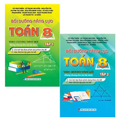 Sách - Bồi Dưỡng Năng Lực Toán Lớp 8 - Combo 2 Tập - Khang Việt Book