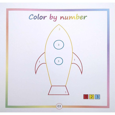 Sách - Color By Number - Tô Màu Theo Số - Tập 5 - Chính Thông Book
