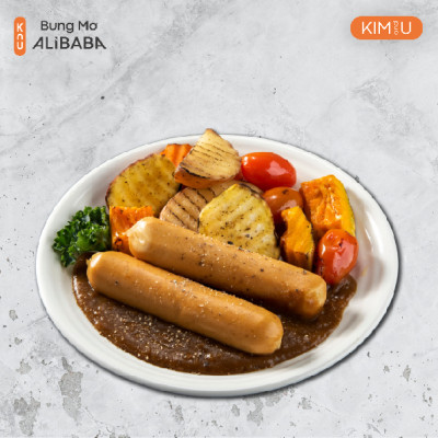 Xúc Xích Ức Gà Cà Ri Hàn Quốc Ăn Liền Healthy Tăng Cơ Giảm Cân - Gói 100g