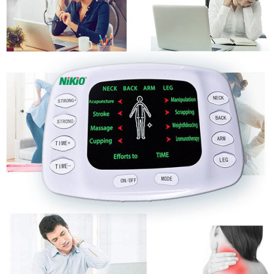 Máy Massage Xung Điện Nikio NK-105 - Máy Mát Xa 4 Miếng Dán + Dép Matxa Bàn Chân - 8 Chế Độ và 15 Cấp Độ Tùy Chỉnh, Giảm Đau Nhức Toàn Thân, Cải Thiện Tê Bì Chân