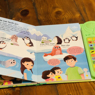 SÁCH ÂM THANH 30 NÚT- THẾ GIỚI ĐỘNG VẬT- Minh Trang– Thu Nấm tranh –Đinh Tị-NXB Thanh Niên