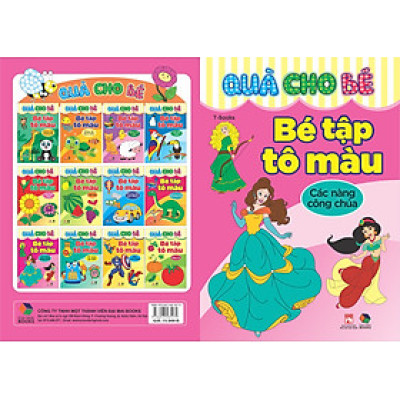Quà cho bé : Bé tập tô màu : Các nàng công chúa