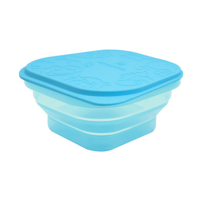 Bát silicon xếp gọn đựng bánh ăn dặm cho bé Marcus & Marcus