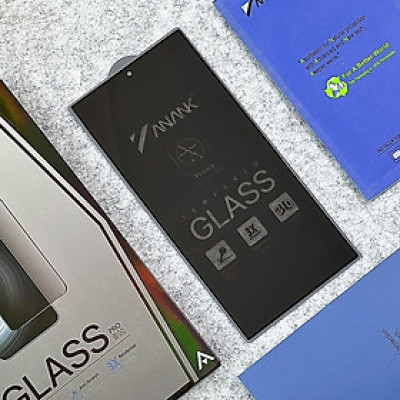 Miếng dán kính cường lực chống nhìn trộm cho Samsung Galaxy S25 Ultra hãng ANANK 3D công nghệ Nhật Bản cảm ứng mượt mà - Hàng chính hãng
