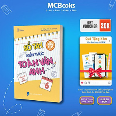 Sách - Sổ Tay Kiến Thức Toán - Văn - Anh Lớp 6 - MCBooks