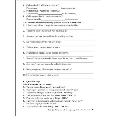 Sách - Bài tập tiếng anh 9 (bám sát sgk chân trời sáng tạo) tặng file đáp án (HA-MK1)