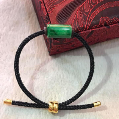 VÒNG TAY LU TRÚC XANH KIỂU ĐẬM BÓNG ĐẸP DÂY ĐEN MỚI CÓ KHOEN ĐẸP CHỈNH THEO TAY ĐƯỢC Ạ  CHẤT LIỆU 100% ĐÁ CẨM THẠCH THIÊN NHIÊN  NỮ MỆNH THỦY MỘC HỎA LÊN TAY RẤT XINH XẮN Ạ