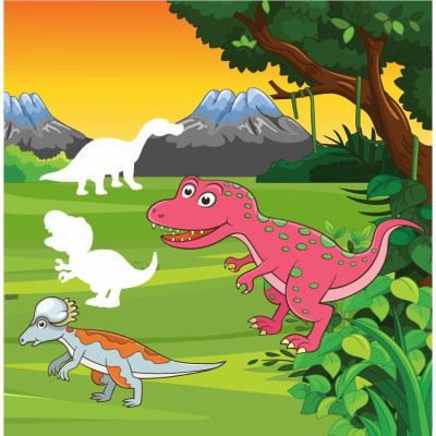 Sách - Sticker Dán Hình Phát Triển IQ EQ CQ - Công Viên Khủng Long - Tập 6 - Việt Thư