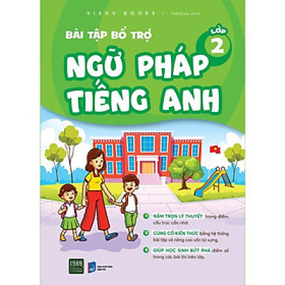 Sách - Bài Tập Bổ Trợ Ngữ Pháp Tiếng Anh Lớp 2 - VISHV Books - 1980 Books
