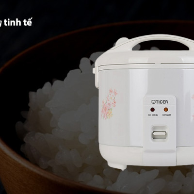 Nồi Cơm Điện Nắp Gài Tiger JNP-1800 - 1.8L (Trắng) - Hàng Chính Hãng