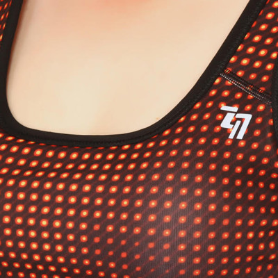 Áo Thể Thao Nữ Just Feel Free H6512 - Cam Đen