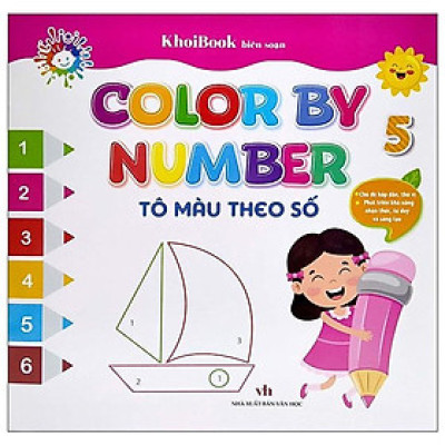 Sách - Color By Number - Tô Màu Theo Số - Tập 5 - Chính Thông Book