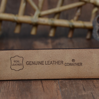 Thắt Lưng Da Bò Chính hãng COWATHER XF001 Nâu Vàng