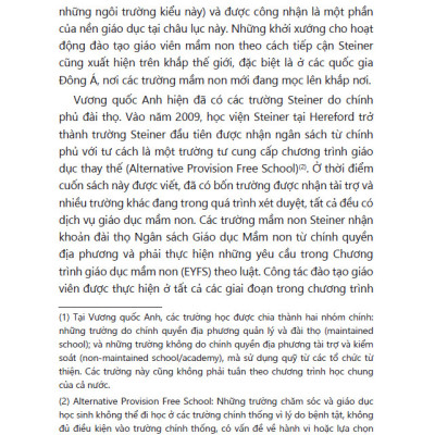 Sách Cẩm nang giáo dục mầm non theo cách tiếp cận Steiner Waldorf