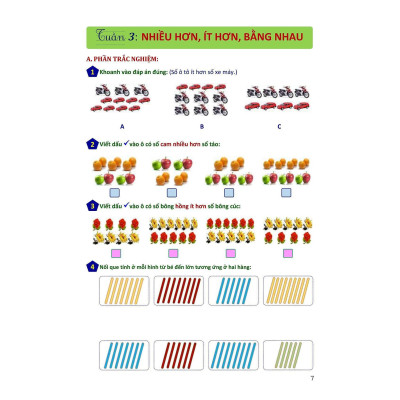 Sách Màu - Phiếu Bài Tập Cuối Tuần Toán Lớp 1 - Biên Soạn Theo Chương Trình Mới - Khang Việt Book