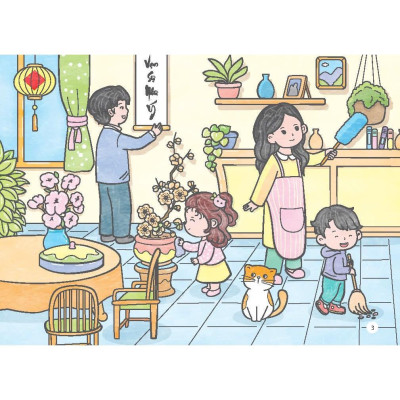 Sách Tô Màu - Tết Và Lễ Hội Truyền Thống Việt Nam + Chuyện Của Mèo Cam Và Hamster - Combo 2 Cuốn - Minh Thắng