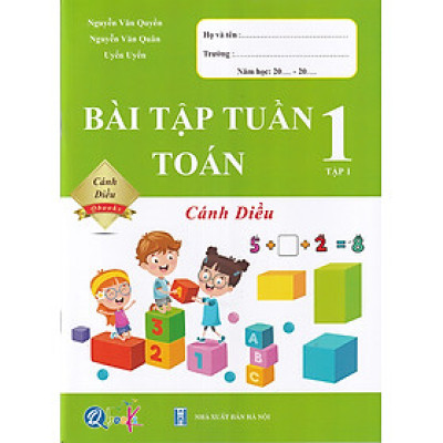 Sách - Bài tập tuần Toán 1 tập 1 (Cánh diều)