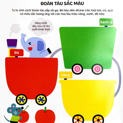 Phát Triển Trí Não Cho Trẻ Qua Tô-Dán Và Nối Hình - Món Ăn