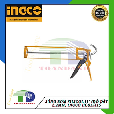 Súng bơm silicol 11" (độ dày 2.2mm) Ingco HCG15115