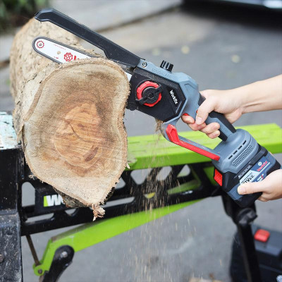 [Có Tự Động Tra Nhớt] Máy Cưa Pin 8 Inch Workfix Cầm Tay - WF-CS08BL - Tốc Độ Cưa 4m/s - Không Chổi Than Cao Cấp - Chân Pin Phổ Thông Pin 15 Cell 21V/6Ah - Bao Hanh Chinh Hag