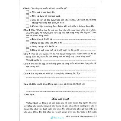 Đề Thi Môn Toán Và Tiếng Việt Vào Lớp 6 (HA-MK)