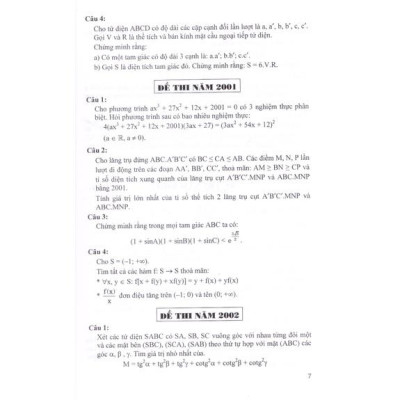 Sách - Tuyển tập 25 năm đề thi Olympic 30 tháng 4 Toán học 11 (1998 - 2019)