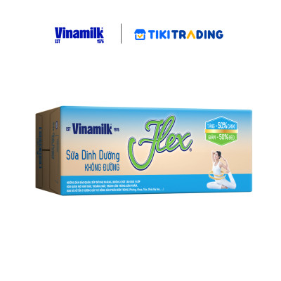 Thùng 12 Hộp Sữa tiệt trùng Flex không đường 1L