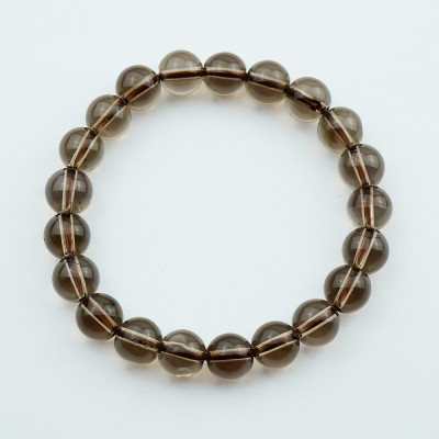 Vòng Tay Đá Thạch Anh Khói Smoky Quartz Tự Nhiên 8mm 21 hạt