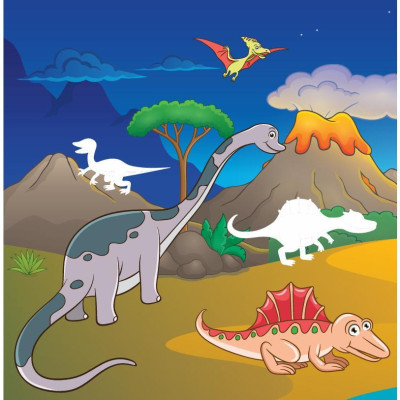 Sách - Sticker Dán Hình Phát Triển IQ EQ CQ - Công Viên Khủng Long - Tập 6 - Việt Thư