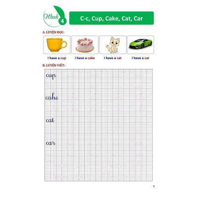 Sách Màu - Phiếu Bài Tập Cuối Tuần Tiếng Anh Lớp 1 - Biên Soạn Theo Chương Trình Mới - Khang Việt Book