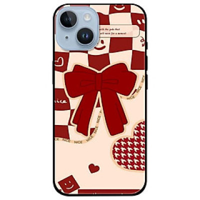 Ốp lưng dành cho Iphone 14 - Iphone 14 Plus - Iphone 14 Pro - Iphone 14 Pro Max - Nơ Đỏ