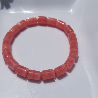 Vòng tay Đá Đào Hoa đẹp Vip hàng đẹp  Chất liệu đá đào hoa Lu Thống Khúc bóng mượt đẹp 6,8mm x dài 10mm Màu hồng tươi bóng đẹp  Nữ mệnh hỏa, mệnh thổ ạ Công dụng may mắn, tài lộc, tốt sức khỏe, xinh đẹp tay ạ