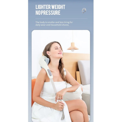 Máy Massage Cổ Vai Gáy Cao Cấp, Máy Mát Xa Đa Năng Mô Phỏng Xoa Bóp Giảm Đau Nhức Thư Giãn Hiệu Quả Hơn Súng Massage