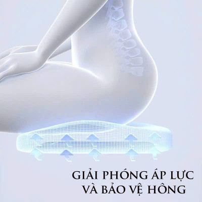 Đệm Lót Ghế Văn Phòng Chống Đau Lưng, Đệm Ghế Ngồi Cao Su Non, Đệm Văn Phòng Thoáng Khí Êm Ái, Thoáng Mát, Không Biến Dạng