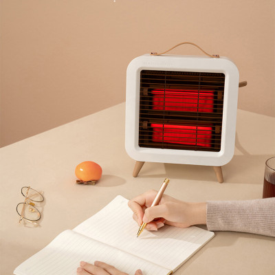 Máy sưởi phòng hồng ngoại 550W sưởi ấm cực nhanh, nhỏ gọn, sưởi ống thạch anh, an toàn chống cháy-Hàng nhập khẩu