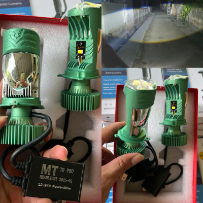 Đèn Pha LED Bi Cầu T9 Pro 90W – Siêu Sáng Cực Bền, Lắp Xe Máy Ô Tô Không Cần Độ – Giá Tốt