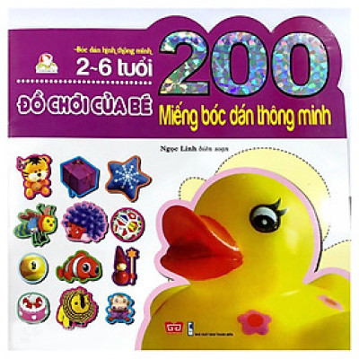 Sách - 200 Miếng Bóc Dán Thông Minh - Đồ Chơi Của Bé - 2 - 6 Tuổi - Đinh Tị Books