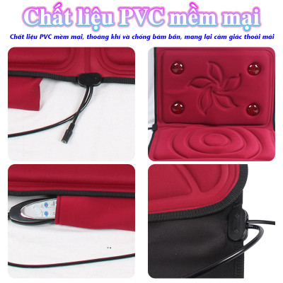 Đệm [Nệm] Massage Toàn Thân Cao Cấp Nikio NK-153  - Máy Massage Toàn Thân Tích Hợp Đèn Hồng Ngoại