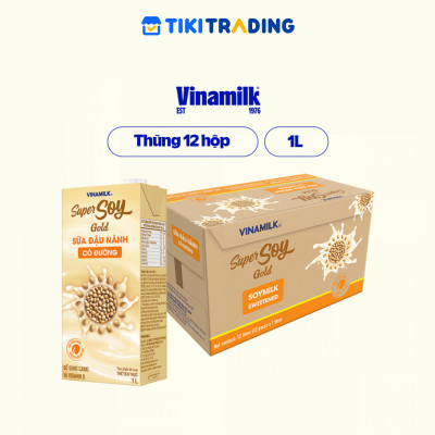 Thùng 12 Hộp Sữa Đậu Nành Goldsoy (1L)