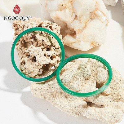 Combo 2 vòng tay phong thủy đá mã não mảnh - Ngọc Qúy Gemstones