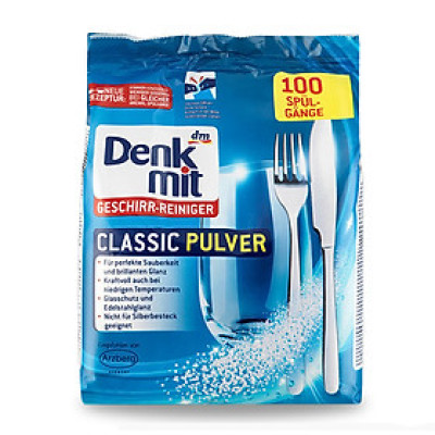Bột rửa chén bát Denkmit Classic Pulver Đức 1.5kg dùng cho máy rửa chén bát