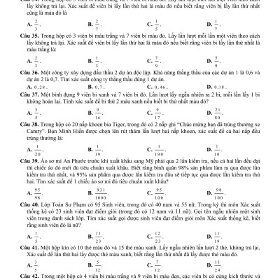 Sách - Tuyển Tập 3 Chủ Đề Hay Và Khó Xác Suất Có Điều Kiện Một Số Yếu Tố Của Lý Thuyết Đồ Thị