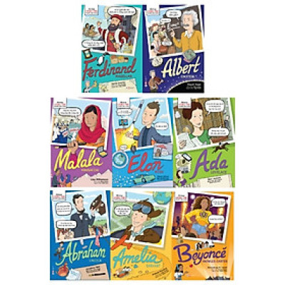 ComBo: Bộ Những Nhân Vật Truyền Cảm Hứng - Dành Cho Bé Từ 06 Tuổi - 12 Tuổi     ( Bộ 8 Cuốn)