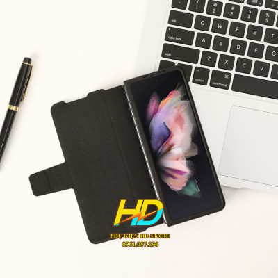 Bao Da Dành Cho SamSung Galaxy Z Fold4 5G Da Thật Cao Cấp Chính Hãng Nillkin Aoge Leather Cover Có Ngăn Đựng Bút Tiện Lợi - Hàng Chính Hãng