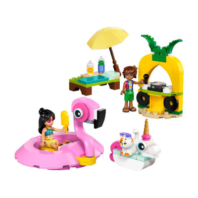 LEGO FRIENDS 42658 Đồ Chơi Lắp Ráp Bữa Tiệc Hồ Bơi Của Kỳ Lân Và Hồng Hạc (99 chi tiết)