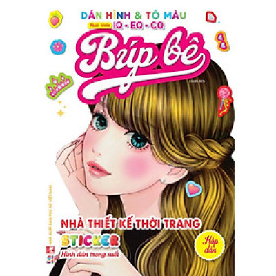Sách - Dán Hình Sticker Trong Suốt & Tô Màu Búp Bê - Nhà Thiết Kế Thời Trang - Hấp Dẫn - Việt Thư