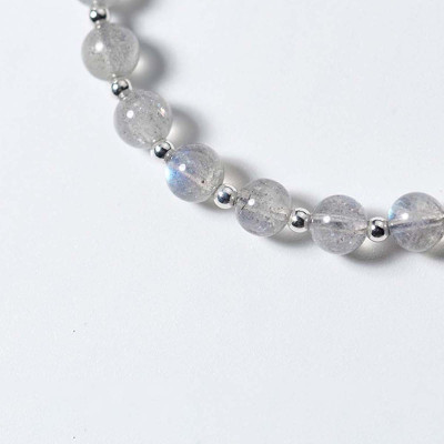 Vòng tay bạc đá xà cừ mệnh thủy, kim - Ngọc Quý Gemstones