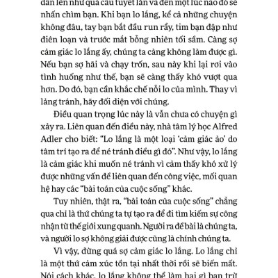 Sách - Tâm Lý Học Dành Cho Người Hay Lo Nghĩ