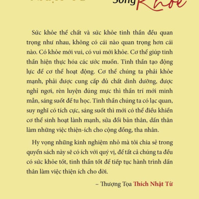 Sống Vui Sống Khỏe (Tái Bản)